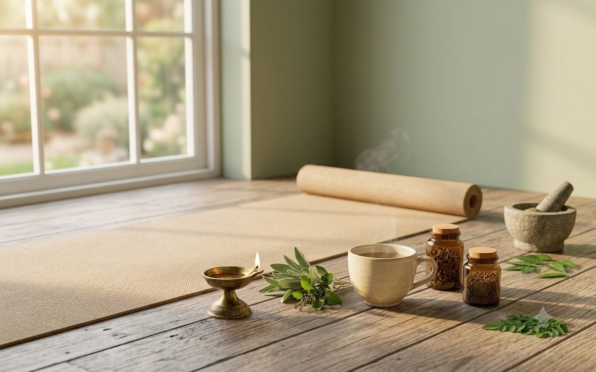 Ayurvedic morning wellness routine